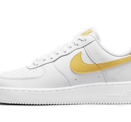 Nike Sko Air Force 1 Low ‘07 Hvid Saturn Guld